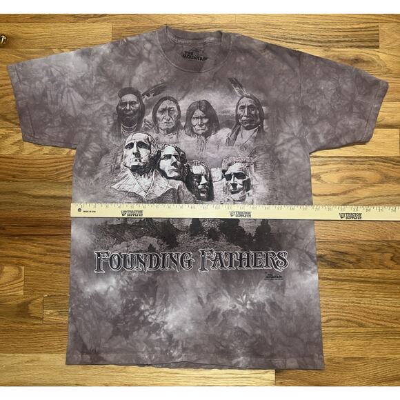 The Mountain T-Shirt The Original Founding Fathers Red Burgundy Tie Dyed M 2013 - Picture 6 of 9